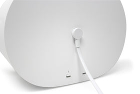 Vebner cable powering Era 300 on bookshelf for discreet cable management