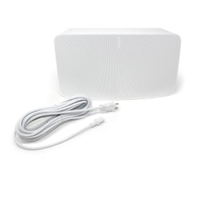 Vebner full 20-foot cable stretched across floor illustrating extra reach and placement freedom