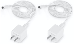 Vebner power cord 2-pack for eero systems, ready for quick replacement.