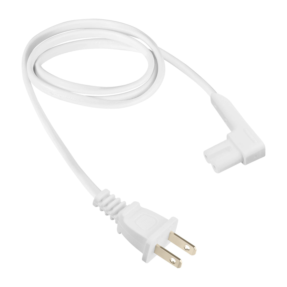 Vebner white 3-foot cable matches speakers' color and style.