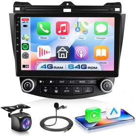 VECHTEL 4G+64G Android 15 car stereo front panel for Honda Accord 7th gen upgrade
