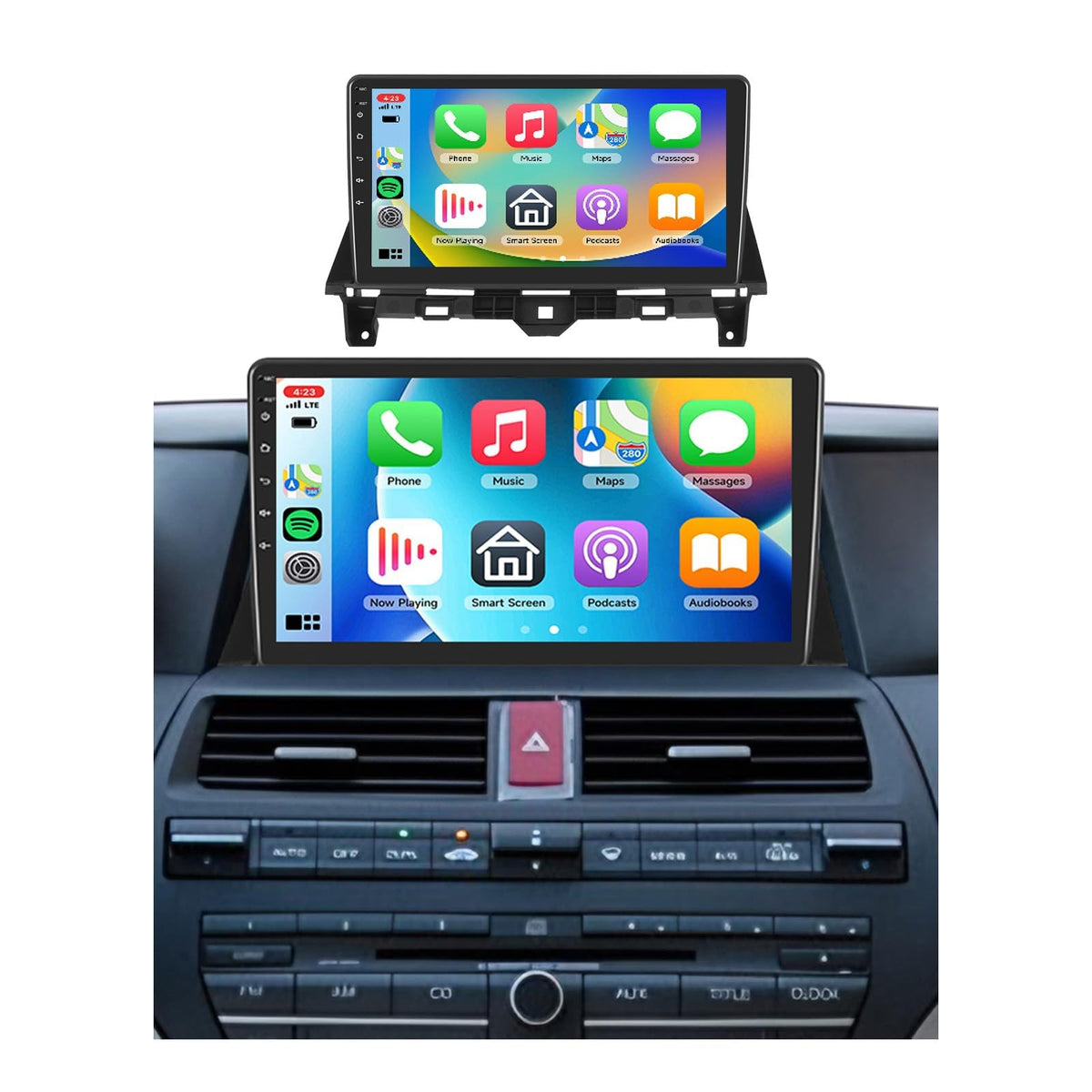 VECHTEL 8-core Android car radio for Honda Accord front view showing sleek dashboard integration.