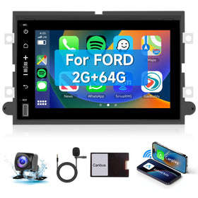 VECHTEL Ford radio with 7-inch IPS display for crisp viewing and navigation.