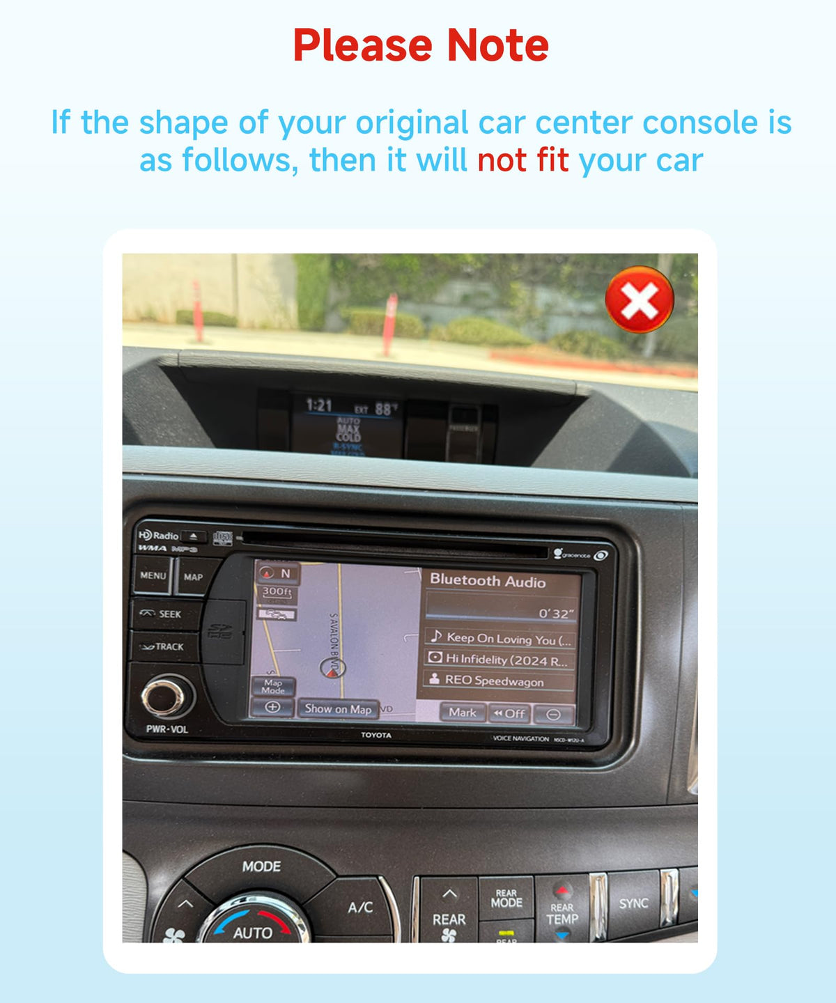 VECHTEL rear camera input port detail showing safer reversing and parking assistance