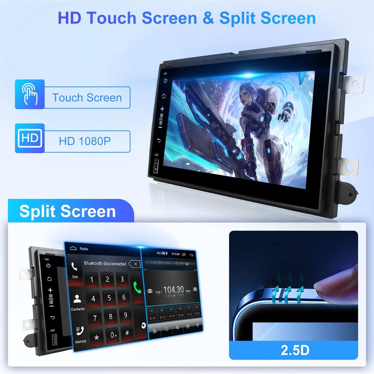 VECHTEL waterproof night vision rear camera aids parking in low light.