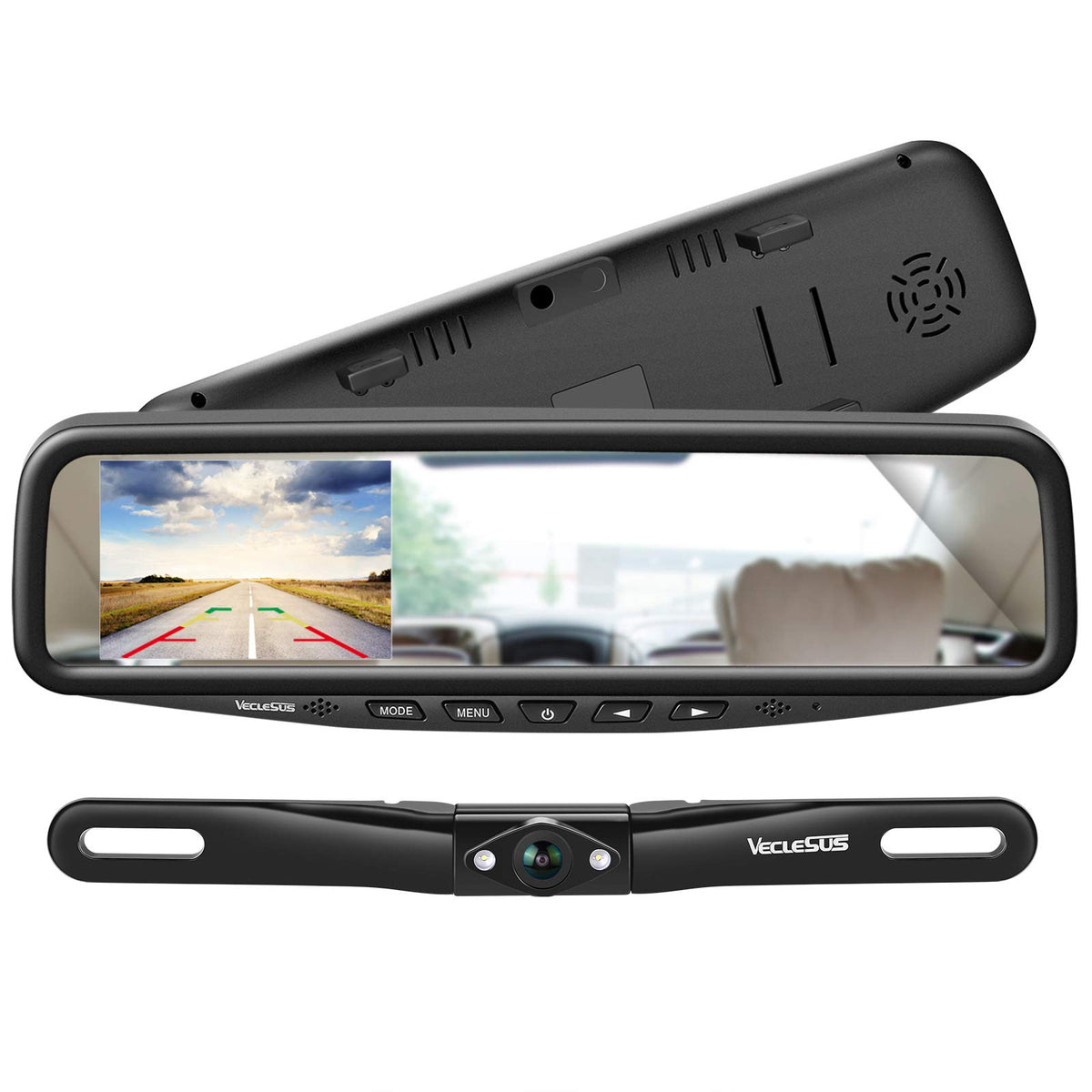 VECLESUS front view showing monitor and camera, clear system overview and benefit