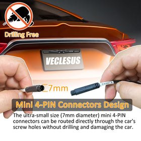VECLESUS installed on pickup truck rear, better parking safety benefit