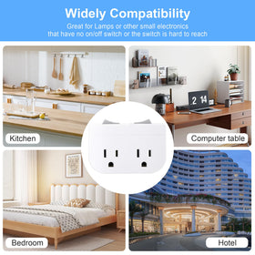 Veeloon 2-port power tap supports high-wattage appliances up to 1875W