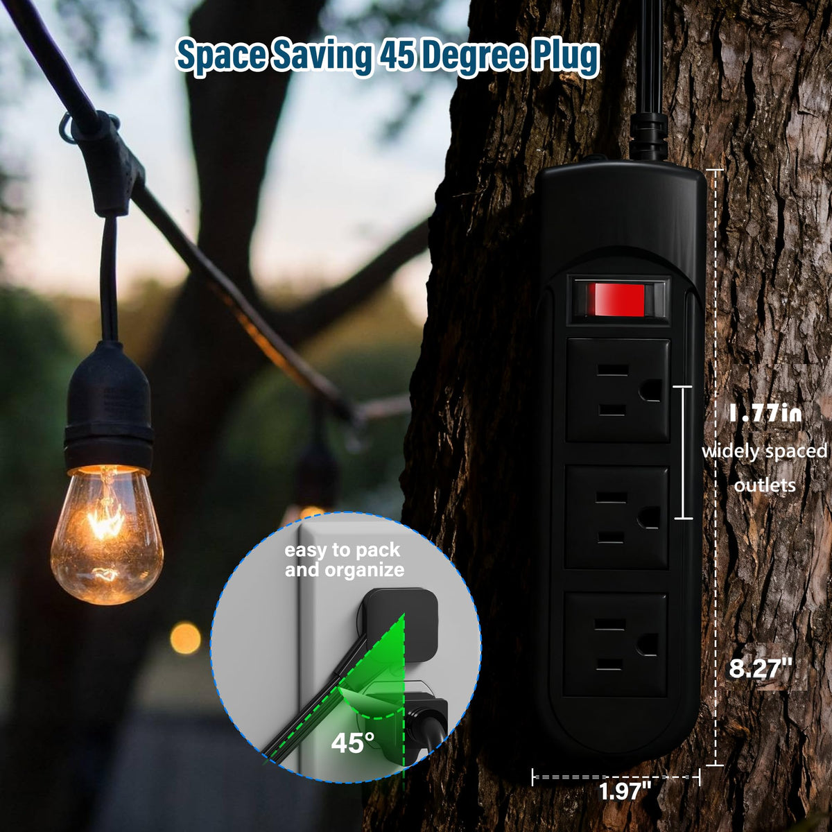 Veeloon ETL-certified cord supports high current up to 12A.