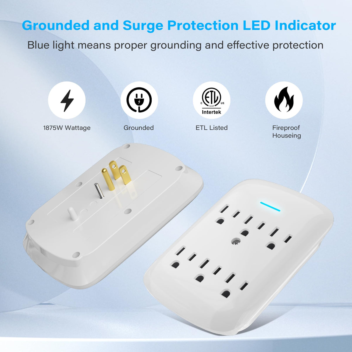 veeloon LED status closeup showing protection indicator for peace of mind