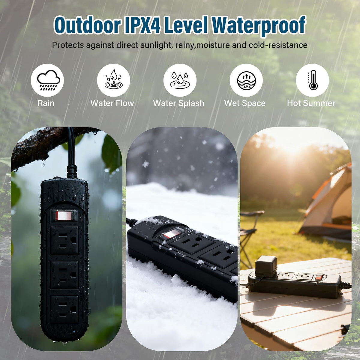 Veeloon water drainage holes prevent pooling and protect internal circuitry.