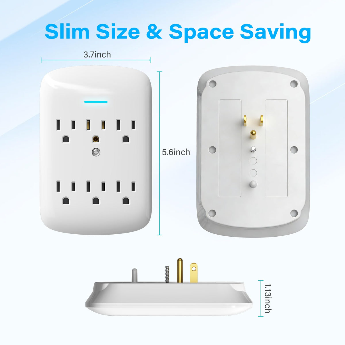 veeloon with six plugs connected showing multiple device support and convenience