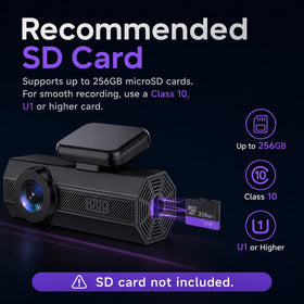 Veement dash cam display on 1.47 inch screen for quick playback