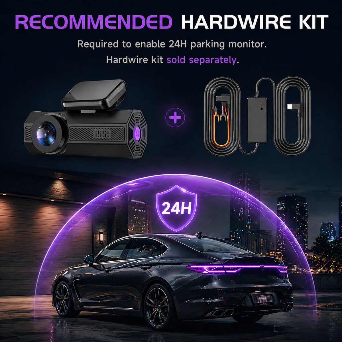 Veement dash cam with G-Sensor locks important footage after impact