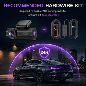 Veement dash cam with G-Sensor locks important footage after impact