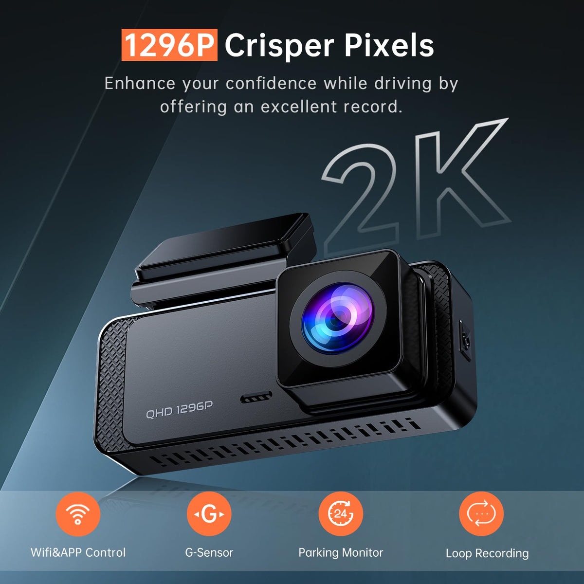Veement V300 lens close-up highlighting six-layer glass and improved low-light capture