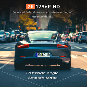 Veement V300 mounted behind rearview mirror demonstrating discreet fit and safety