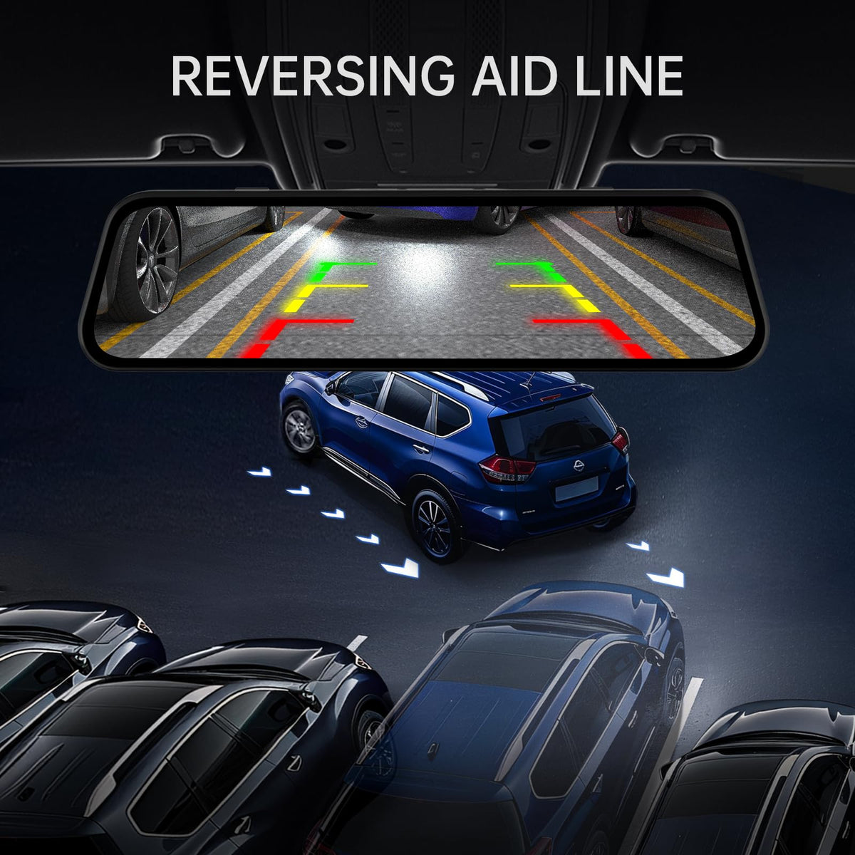 Veement VT10 10-inch touchscreen for quick vehicle camera adjustments.
