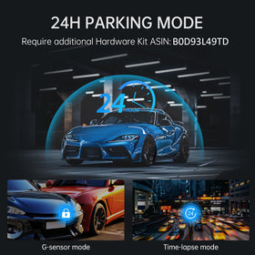 Veement VT10 parking monitor setup aids parked car surveillance.