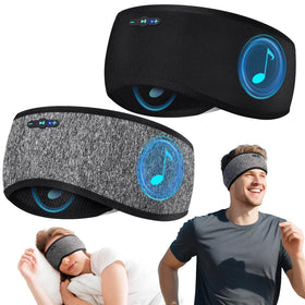 Veeniitosr 2-pack sleep headphones headband shown for comfortable listening during rest and travel