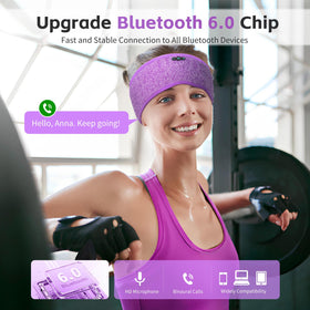 Veeniitosr built-in mic headband for hands-free calls and easy voice input.