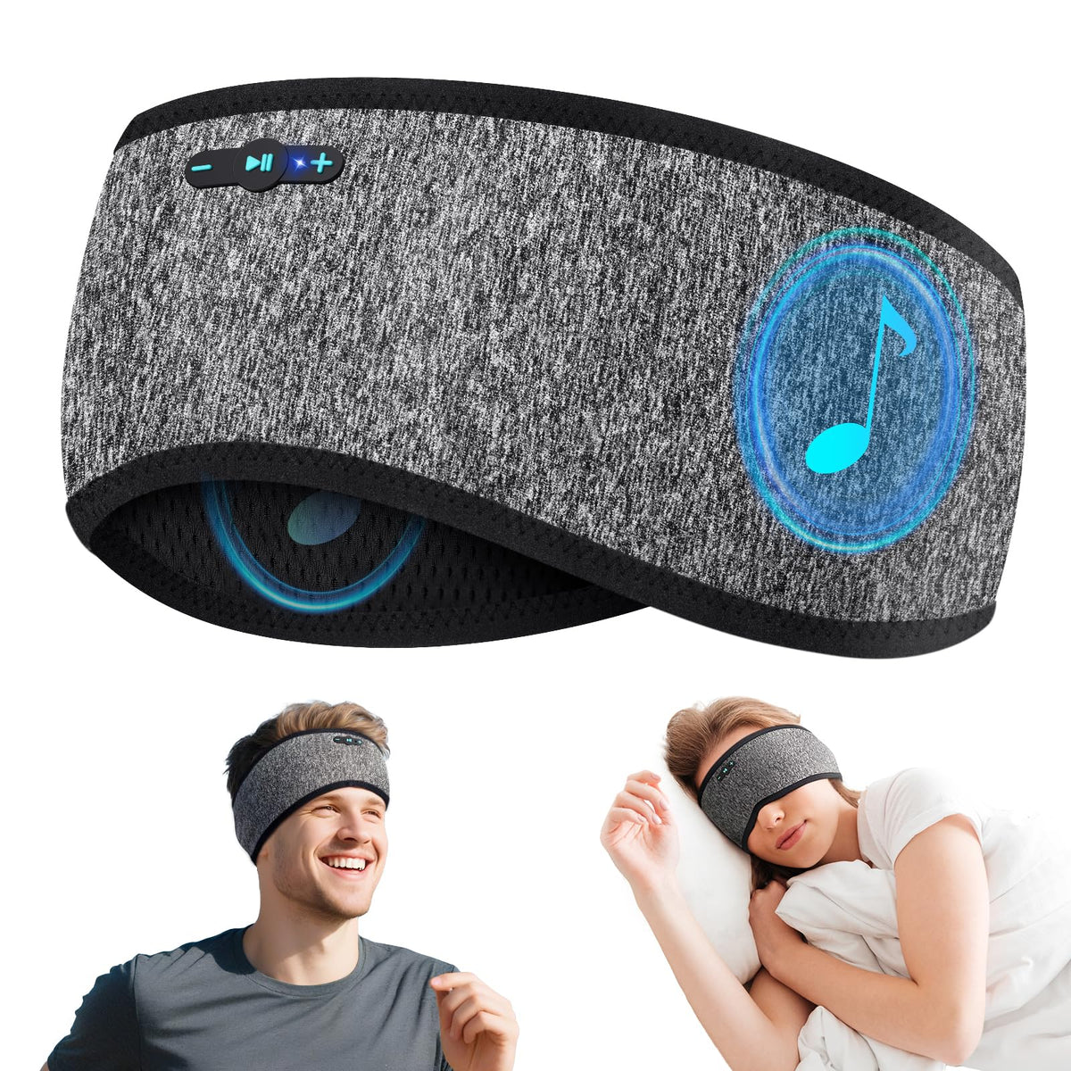 Veeniitosr sleep headband with bluetooth 6 0 headband for hands free listening