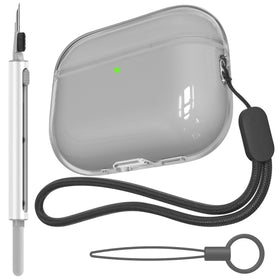 VEIRRW AirPods Pro 3 case clear cover preserves original look with crystal clarity.