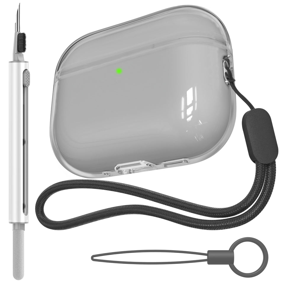 VEIRRW AirPods Pro 3 case clear cover preserves original look with crystal clarity.
