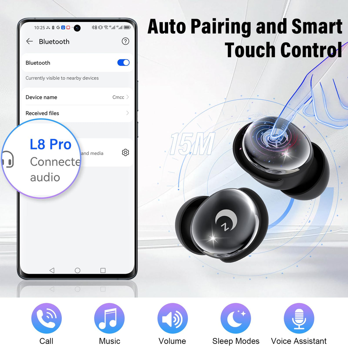 VEKJ L8 Pro with Bluetooth 5.4 and one-step pairing