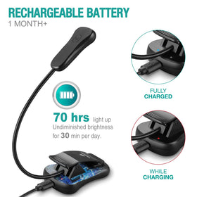 Vekkia Amber Rechargeable 7 low blue light mode for calm nighttime routines