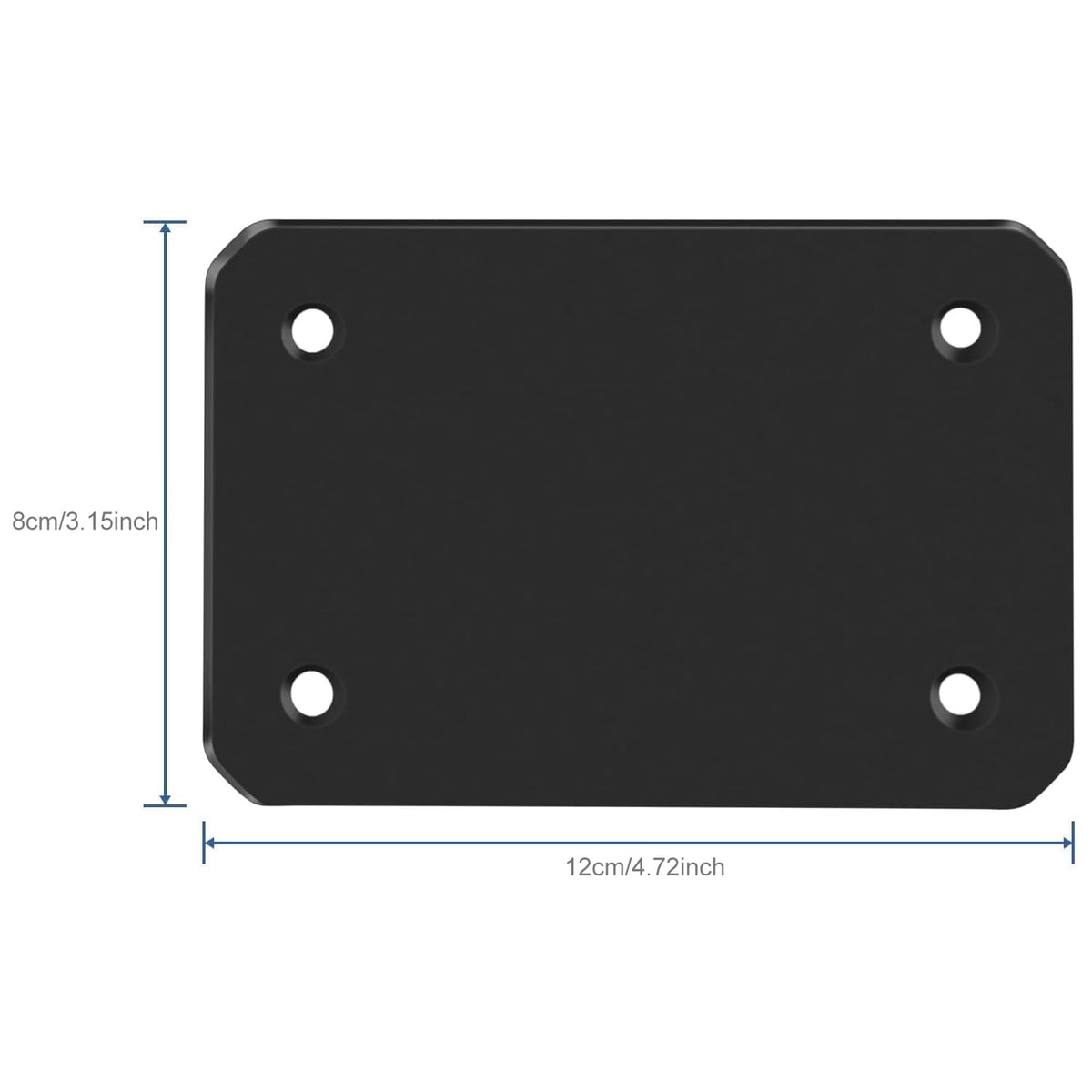 VEKOOTO 2x metal plates for VK7 backup camera, side view, magnet mounting and weather resistance