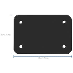 VEKOOTO 2x metal plates for VK7 backup camera, side view, magnet mounting and weather resistance