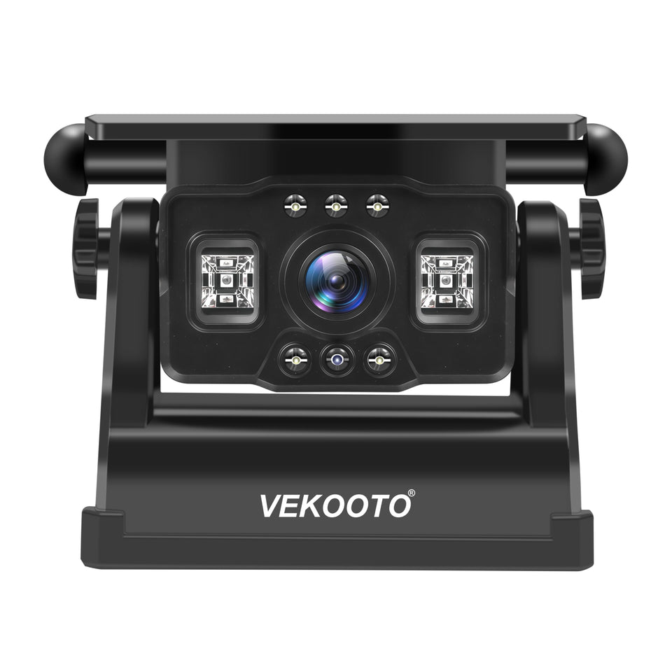 VEKOOTO VK7Pro magnetic solar backup camera for wireless parking guidance.