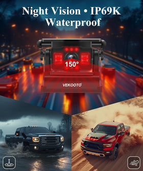 VEKOOTO VK7 Pro infrared night vision provides visibility in darkness.