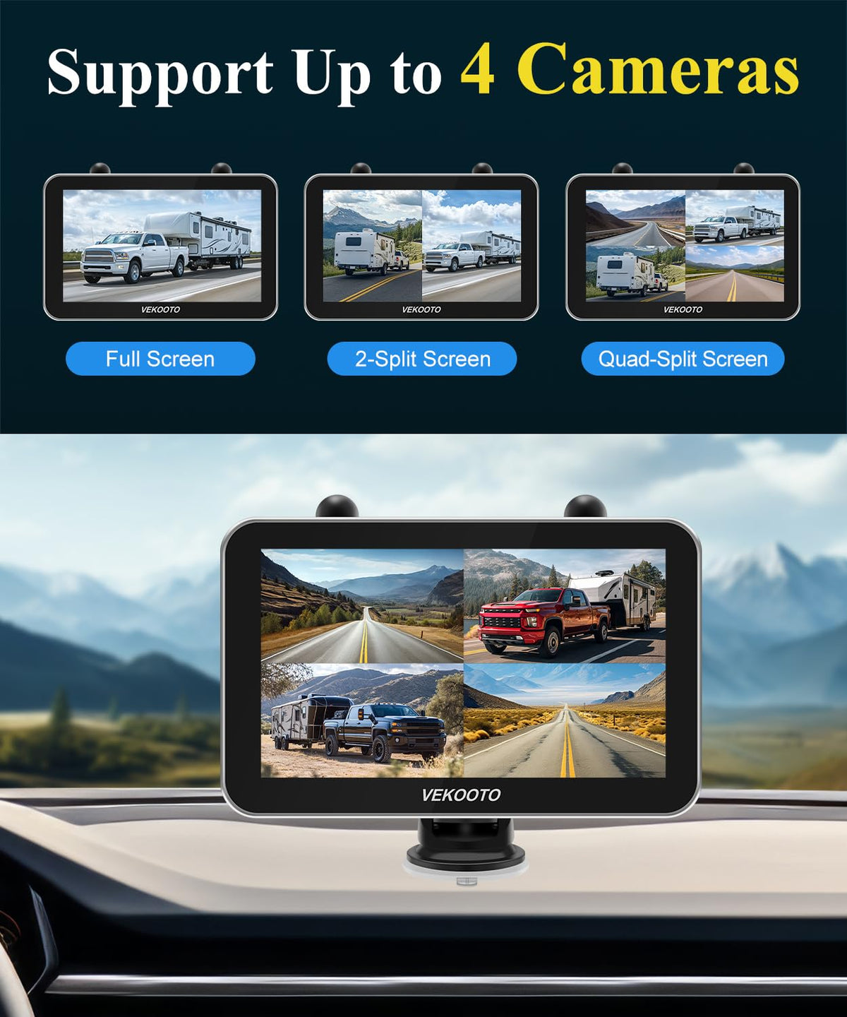 VEKOOTO VK7 Pro 2.4GHz wireless connection delivers stable transmission.
