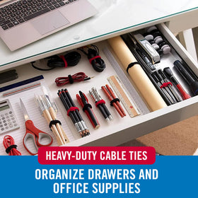 VELCRO Brand cable ties designed for data centers keep racks neat.