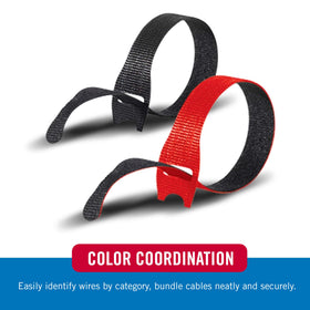 VELCRO Brand reusable cable ties simplify wire management for home theater