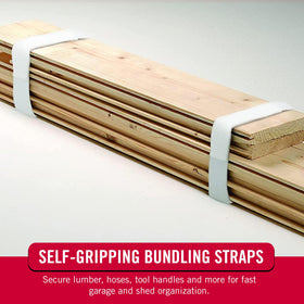 Cut-to-length roll by VELCRO Brand enables secure, tidy bundles for multiple items.