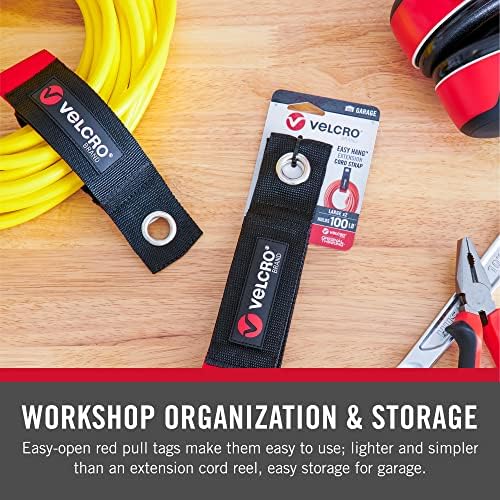 RV storage use: Velcro cord strap keeps camper cords tidy and accessible.