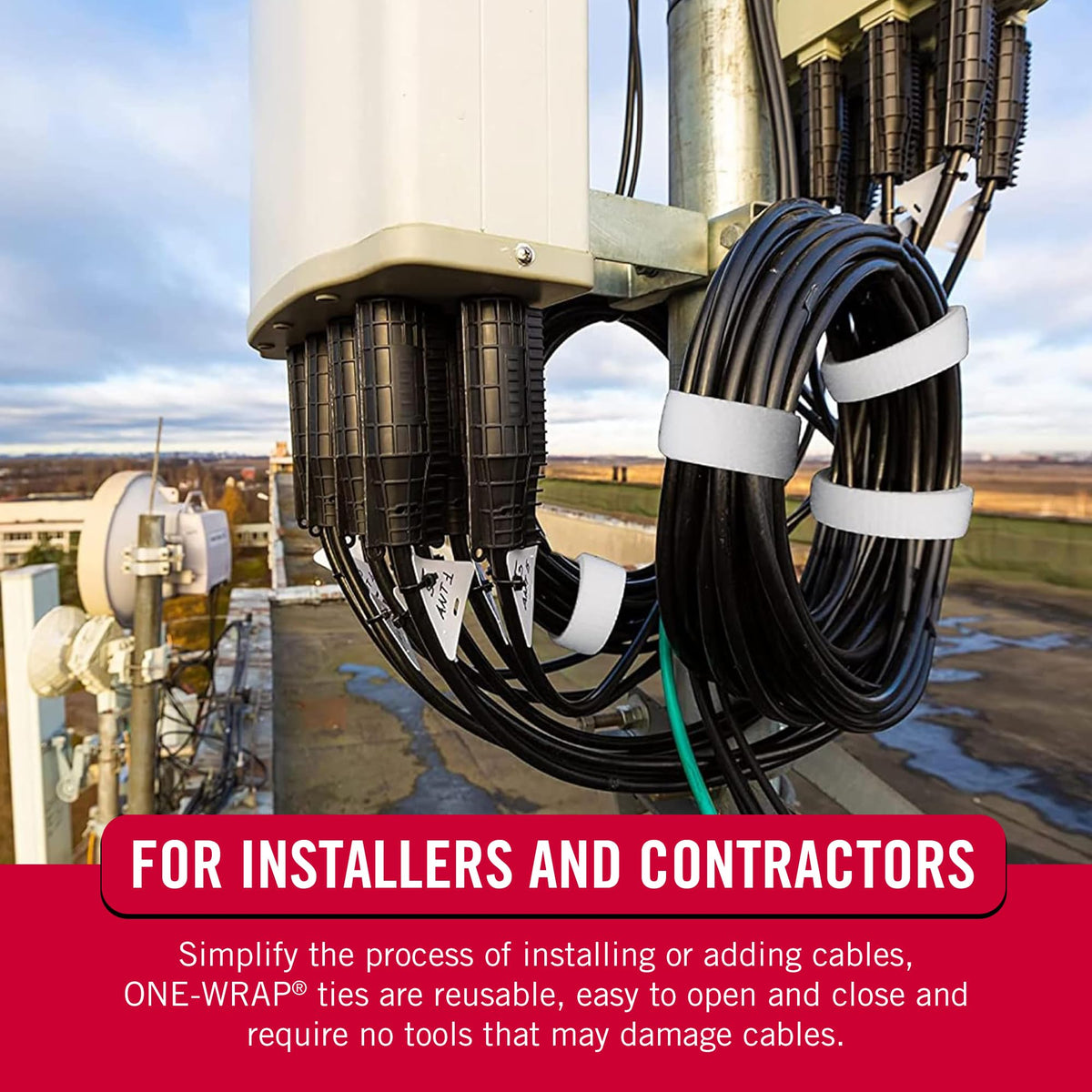 VELCRO Brand heavy-duty straps secure bulky items during transport.