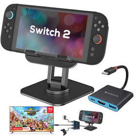 Velolink Switch 2 Dock HDMI 2.1 port enables big-screen play.