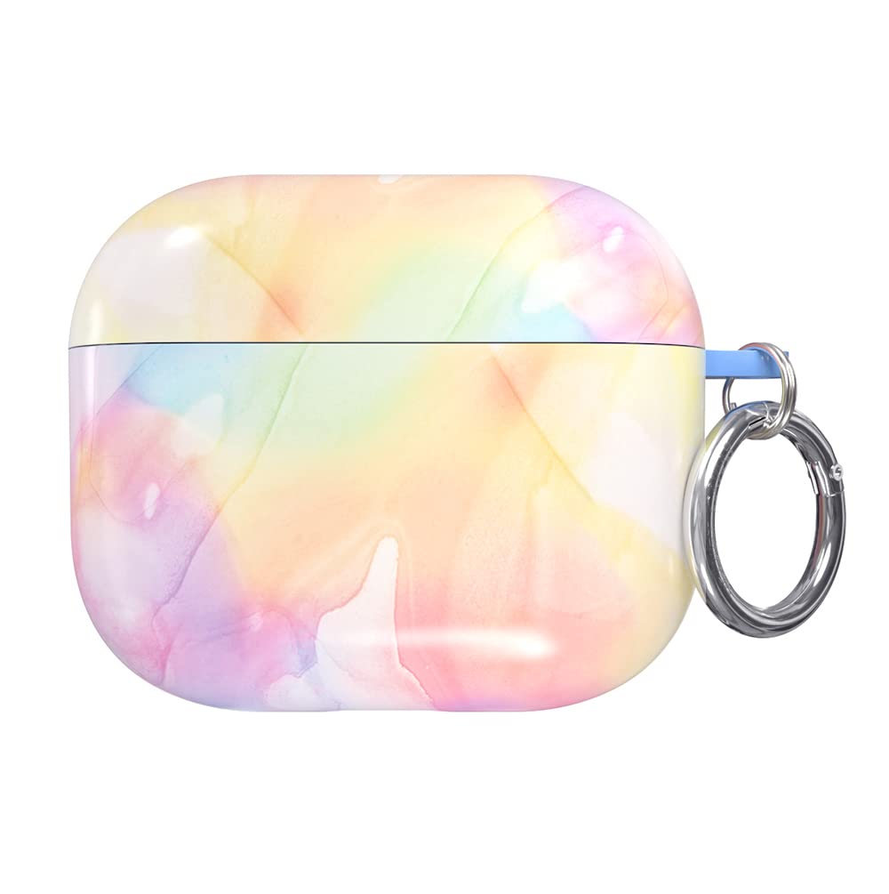 Velvet Caviar AirPods 3 case in pastel tie-dye, stylish protection.