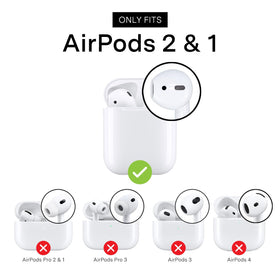 VELVET CAVIAR AirPods case neon orange side view with built-in keychain for easy carry.