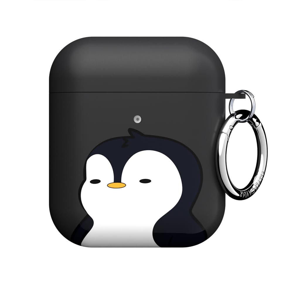 Velvet Caviar Pudgy Penguins AirPods case front view protects against drops.