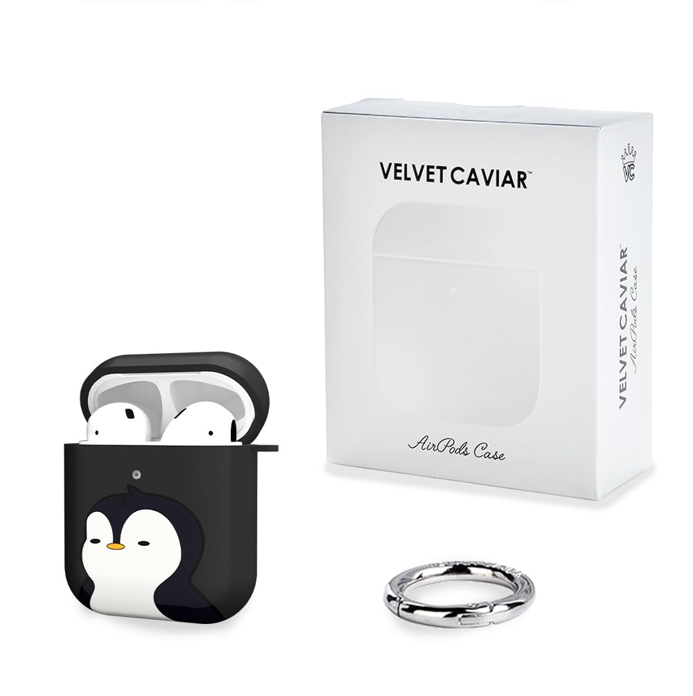 Velvet Caviar Pudgy Penguins AirPods case with NYC design and warranty.