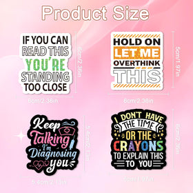 Vemfare notebook sticker personalizes journals with bold quotes and easy adhesion