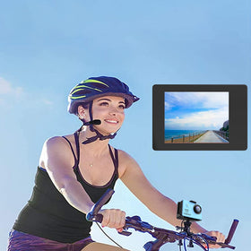 VEMONT accessory pack mounts on helmet, bike, and surfboard for versatile shooting