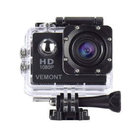 VEMONT Action Camera with waterproof case for underwater recording