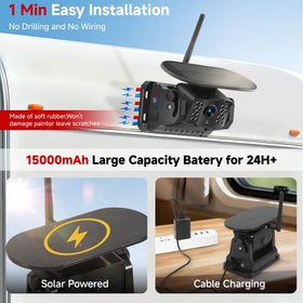 Venluna rear camera 1080p provides clear rear visibility for safer towing.