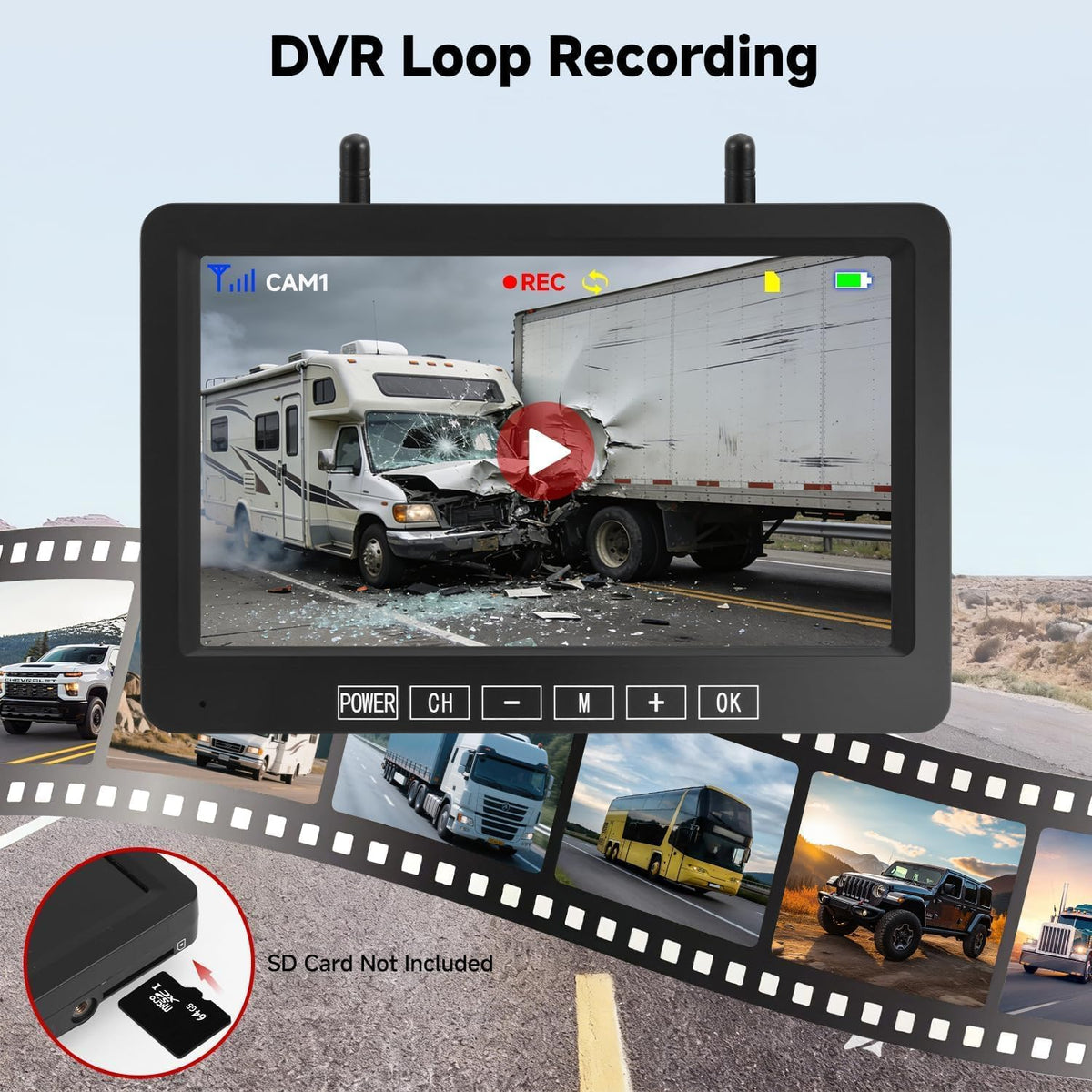Venluna stable 2.4G wireless connection reduces video lag.